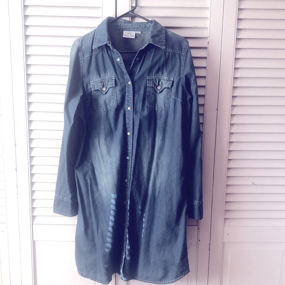 COPY - Cowgirl Justice Denim Dress